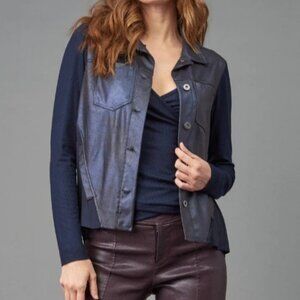 Fly Back Metallic Sharkskin Jacket - Lola & Sophie